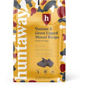 Venison with Green Lipped Mussels Chews for Dogs - 1 Pack of 4oz Natural Venison Dog Chews for Hip and Joint Support