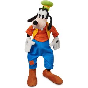 Disney Store Official Goofy Medium Soft Toy for Kids, Cuddly Character with Fuzzy Texture and Embroidered Details, Patched Trousers and Felt Teeth,Disney Plushy Suitable for All Ages.