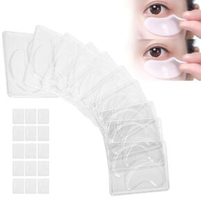25 Pcs DIY Eye Mask Mold, Portable Reusable Transparent DIY Under Eye Mask Mold for Facial Mask Machine
