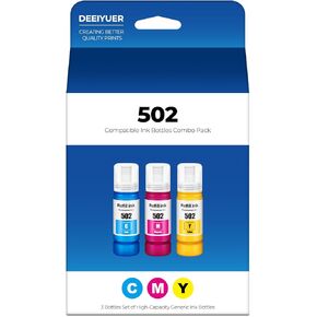 502 Ink Refill Bottles ET-2850 ET-3850 ET-15000 ET-4850 Replacement for Epson 502 Color Ink Compatible for Ecotank ET 2850 ET 3850 ET-4760 ET-2760 ET-3830 ET 15000 ET 4850 ET-3843 2750 4750 Printer