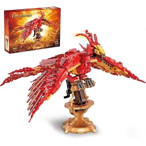 YEECHAO Harry Fire Phoenix Building Set, Magic Potter Phoenix Collection Model for Adults, Compatible with Lego Bird, Ideas HP Building Toy Gift for Kids Boys and Girls Ages 6+ (938 PCS)