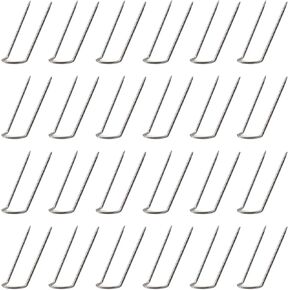 RLECS 50pcs 23mm Stainsal Steel Sewing U-pins دبابيس دبابيس شوكة متعددة الأغراض