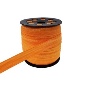 Orange Fold Over Elastic 5/8 inch 15mm Elastic Bands for Sewing 40 Yards Wide Elastic Headbands Stretchy Ribbon for Crafts-Elastic Straps Trim for Girls Hair Ties-Bow-DIY Projects-Clothes