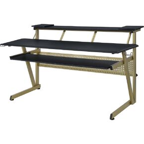 Acme Saida Rectangular Music Desk with Headphone Holders in Black