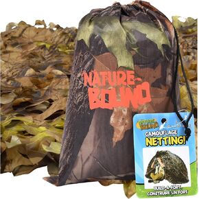 Nature Bound Camouflage Net for Kids, 9-Feet by 5-Feet, for Camping, Hiking, Indoor and Outdoor Play, Boys and Girls Ages 3+