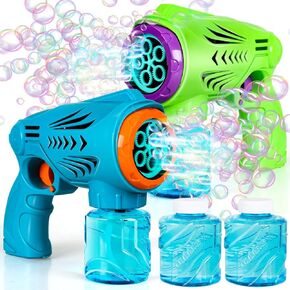 لعبة Toy Life 2 Pack Bubble Puns for Kids Bubble Machine Macher Bubbles للأطفال الصغار مع حلول الفقاعات في الهواء الطلق للأطفال