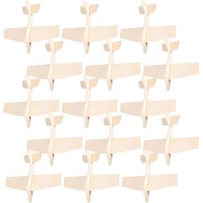 Toyvian 20pcs طائرة طائرة خشبية غير مكتملة طائرة طائرة خشبية للحرف اليدوية للطلاء أو ألعاب الطائرات الخشبية DIY لمشاريع الحرف المدرسية أو وقت الأسرة الحرف اليدوية