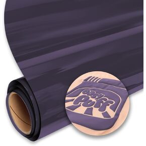 SISER Easy Puff HTV 12''x1yd - 3D Puffy Heat Transfer Vinyl (Purple)