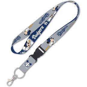 Los Angeles Dodgers Disney MICKEY MOUSE Lanyard w/detachable buckle 1