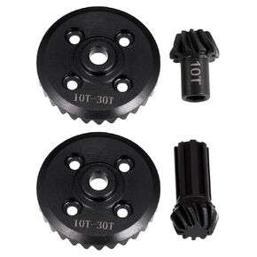 30T/10T Steel Differential Drive Gear+Front Rear Helical Bevel Gear for MJX Hyper Go 14210 14209 16208 H14BM 1/14 RC Car Upgrade Part