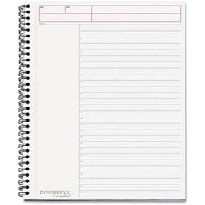 Cambridge 06064 Side Bound Guided Business Notebook, Action Planner, 11 x 8 1/2, 80 Sheets