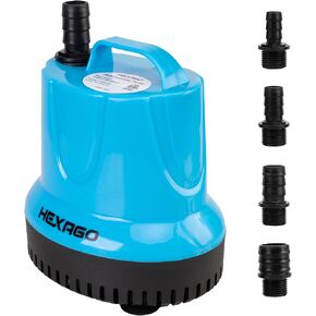 400GPH Submersible Water Fountain Pump, Sump Pump with 40W, 8ft.High Lift for Outdoor Pond, Hydroponic, Statuary, Waterfall, Aquarium, Fish Tank