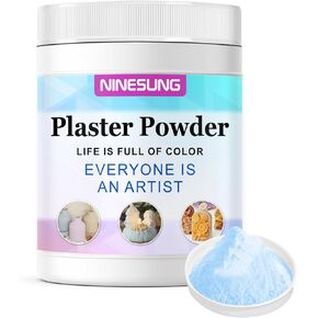 1LB Gypsum Powder, Plaster of Powder - Hand Mold Casting Kit Powder, Gypsum Cement, Pottery & Ceramic Plaster Powder for Crafts, Sculpture, Diorama and Home Decor (Blue, 16 Ounces)