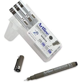 Artline Drawing Pen Set - Wallet Set A, Set of 4