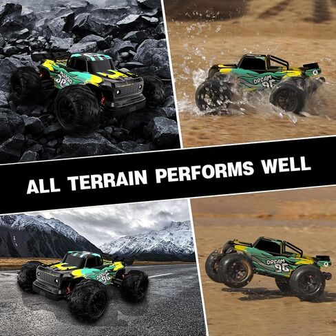 Hobby Rc Cars,1:16 RC Car, 4x4 High Speed Rc Cars, High Speed 36KPH, All Terrain Remote Control Trucks, 4WD Off Road Waterproof Fast Remote Control Car for Adults,with Headlights in Saudi Arabia