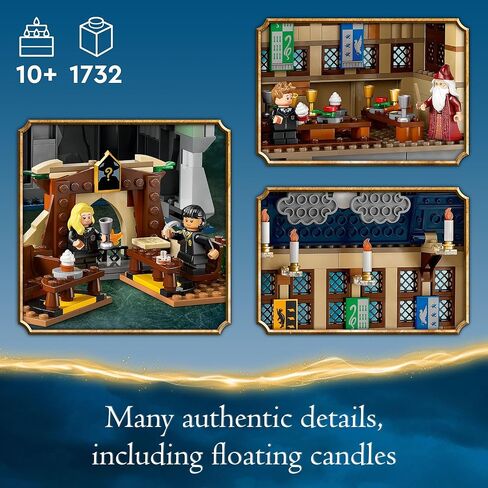 Lego Harry Potter Hogwarts Castle: The Great Hall ، Castle Toy Playset مع 11 من الأرقام الصغيرة ، هاري بوتر ، هدية سحرية للأولاد ، أو أي من المعجبين ، أو لعبة هاري بوتر لمدة 10 سنوات ، 76435 in Saudi Arabia
