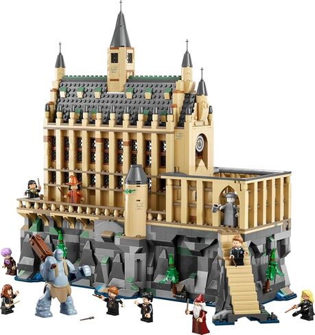 Lego Harry Potter Hogwarts Castle: The Great Hall ، Castle Toy Playset مع 11 من الأرقام الصغيرة ، هاري بوتر ، هدية سحرية للأولاد ، أو أي من المعجبين ، أو لعبة هاري بوتر لمدة 10 سنوات ، 76435 in Saudi Arabia