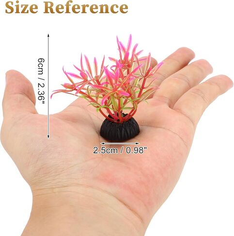 نباتات الحوض البلاستيكي ، نباتات بلاستيكية صغيرة ، النباتات البلاستيكية الصناعية ، إكسسوارات خزان الأسماك لزينة الحوض ، 20 ٪ in Kuwait