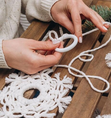 4 ملم حبلا واحد MACRAME الحبل الحبل 82 ياردة ، حبل ماكرام ملون ، حبل قطنية الغزل الماكرين ، الحبل الحرف القطن الملون للتعليق الجدار ، شماعات النبات ، الحرف ، الحياكة (أبيض ، 4 مم 1 skein) in Kuwait