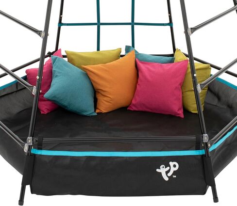 TP Toys UFO Explorer Jungle Gym | يجمع هيكل اللعب في الهواء الطلق للأطفال بين الأطفال المتسلق مع حفرة اللعب والفورت العلوي | متعة الفناء الخلفي النشط للأطفال الذين تتراوح أعمارهم بين 3-8. in Kuwait