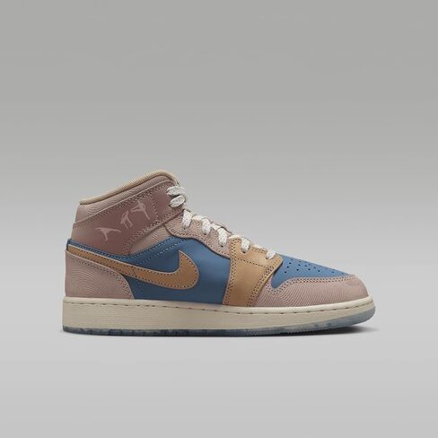 Jordan Big Kid's 1 Mid Aegean Storm/Hemp-Pink Oxford (FN5472 400) in Saudi Arabia