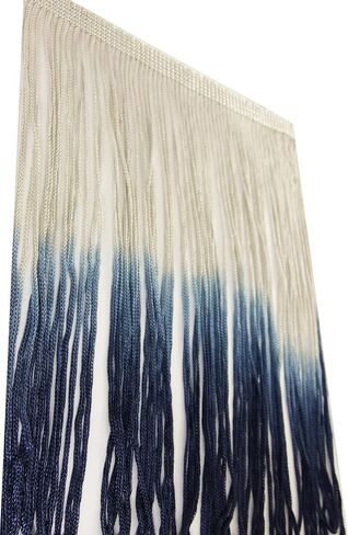 2 Yards of 7" Ombre Tie Dye Multicolor Chainette Fringe Loop Tassel Fringe- White Fuchsia Dark Pink Shades in Saudi Arabia