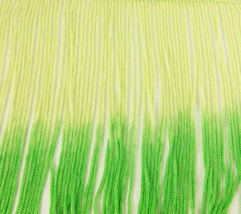2 Yards of 7" Ombre Tie Dye Multicolor Chainette Fringe Loop Tassel Fringe- White Fuchsia Dark Pink Shades in Saudi Arabia