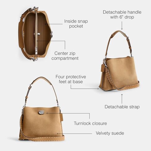 Coach Willow Shoulder Bag, Ivory in Saudi Arabia