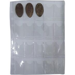 10 Pack Pressed Penny Coin Sheets, Souvenir Smashed Penny Coin Holder, Pennies Coin Collector Pages in Kuwait