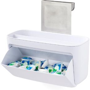 Youcopia Doocsash Dishwasher Pod Holder مع غطاء ، حاوية تخزين معلقة للمنظفات ، الأبيض in Kuwait