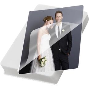 100 Pack Laminating Sheets 3 Mil Clear Thermal Laminator Pouches 8.5 x 11 inches Transparent Laminated Paper Letter Sized Sheets for Plastic Paper Laminated Sheets Office Supplies
