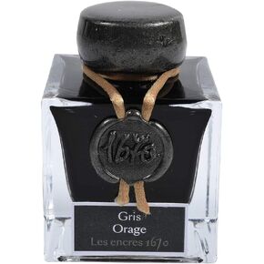 Herbin HBJ15009 الحبر الذكرى [1670 جزيئات الذهب] العاصفة الرمادية لأقلام النافورة/القلم