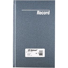 NATIONAL Granite Series Record Book, Patina Blue, 12.25 x 7.25", 300 Pages (56031)
