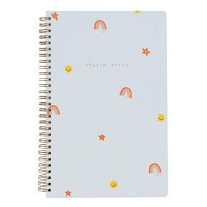 Smiley Notebook by Callie Danielle - Bible Journal for Women, Sermon Notes, Christian Notebook For Bible Study, Christian Journals