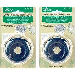 Clover 625 Dome Threaded Needle Case (2 Pack)
