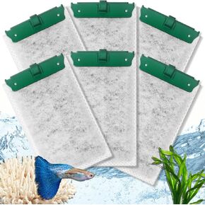 Medium Aquarium Filter Cartridges Compatible with Tetra Whisper Bio-Bag Filters, Fish Turtle Tank Assembled Filters for Tetra Whisper Power Filter 10i IQ10 PF10 & ReptoFilter (Medium-6 Pack)