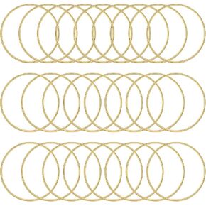 Prasacco 25 حزم حلقات معدنية للحرف اليدوية ، حلقات الماسك الحلم 3 بوصات ، حلقات زهرة لخاتم Macrame Gold Macrame لـ Dream Catcher Masser Hoops لـ DIY Craft Home Wedding Decoration in Kuwait