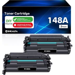 148A Toner Cartridge Black 2 Pack Compatible Replacement for HP 148A 148X W1480A W1480X for HP Laserjet Pro 4001dw 4001dn 4001n MFP 4101fdw 4101fdn Printer High Yield Ink