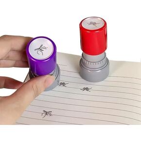 Funny Novelty Creative Prank Cartoon Pattern Tricks Friends Games Lifelike Realistic Mosquito Animal Insect Stamp(Two)