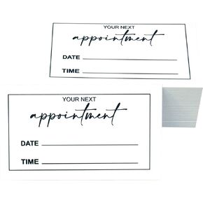 RXBC2011 Appointment Reminder Cards for Beauty Makeup Hair Nail Salon Barber Shop Restaurants Therapist Pack of 100