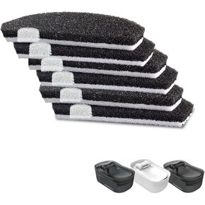6 Pack Replacement Filters for 2.3gal/300oz Dog Water Fountains Multi-Layer Filtration Including a Sponge Layer Ion Exchange Resin Layer and Activated Carbon Layer