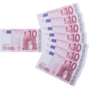 نسخ 10 يورو فواتير واقعية ، قم بتشغيل Money One Stack 100 pcs للفيلم Props pr op mon ey