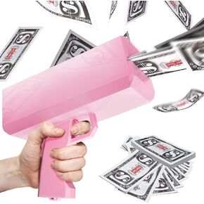 Pink Money Gun Shooter ، اجعلها تمطر مطلق النار المسلح النقدي للاحتفال بحفل عيد ميلاد التخرج