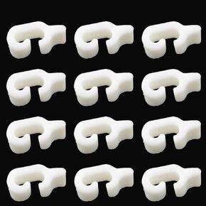 12PCS Buckle Connector Wire Crate Door Lock Buckle Connector Latches Clamp Pet Cages Buckles Fence Fixing Clip for DIY Reinforced Combine Snap Splicing Organizer