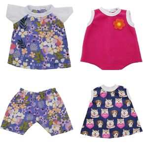 Baby Dolls Clothes Outfits for 13-14 Inch Alive Newborn Reborn Baby Dolls Girl (pattern2)