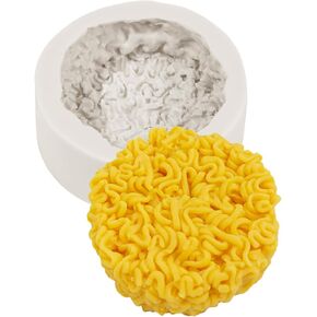 Instant Noodles Silicone Mold, Noodle Candle Mold, Instant Noodle Fondant Molds, Food Shaped Molds for Chocolate Bath Bomb Home Ornaments Making Tools