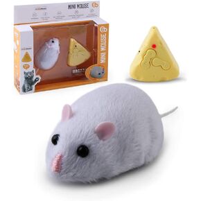 Dan&Dre Mouse Plush Toy Remote Control Mouse Toy Cat Toys Realistic Comfortable Plush Rat Toy Fake Rat Mouse Toy