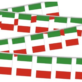 32 قدمًا من إيطاليا راية العلم الصغير ، 30 جهازًا مينيًا ميني سلسلة لافتة المشارب الإيطالية ديكور المستطيل لمدرسة الحفلات مطعم العطلات