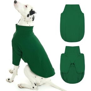ROZKITCH Large Dog Tee Shirt with Front Long Sleeves, Stretchy Lightweight Breathable Dog Tshirt Shirts for Large Dogs, Dog Tee Shirt Dog Clothes Pajamas for Indoor Pink 2XL
