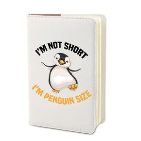 PLITI Penguin Journal Notebook Penguin Lover Gift I'm Not Short I'm Penguin Sized Inspirational Notebook For Women (penguin sized JN)